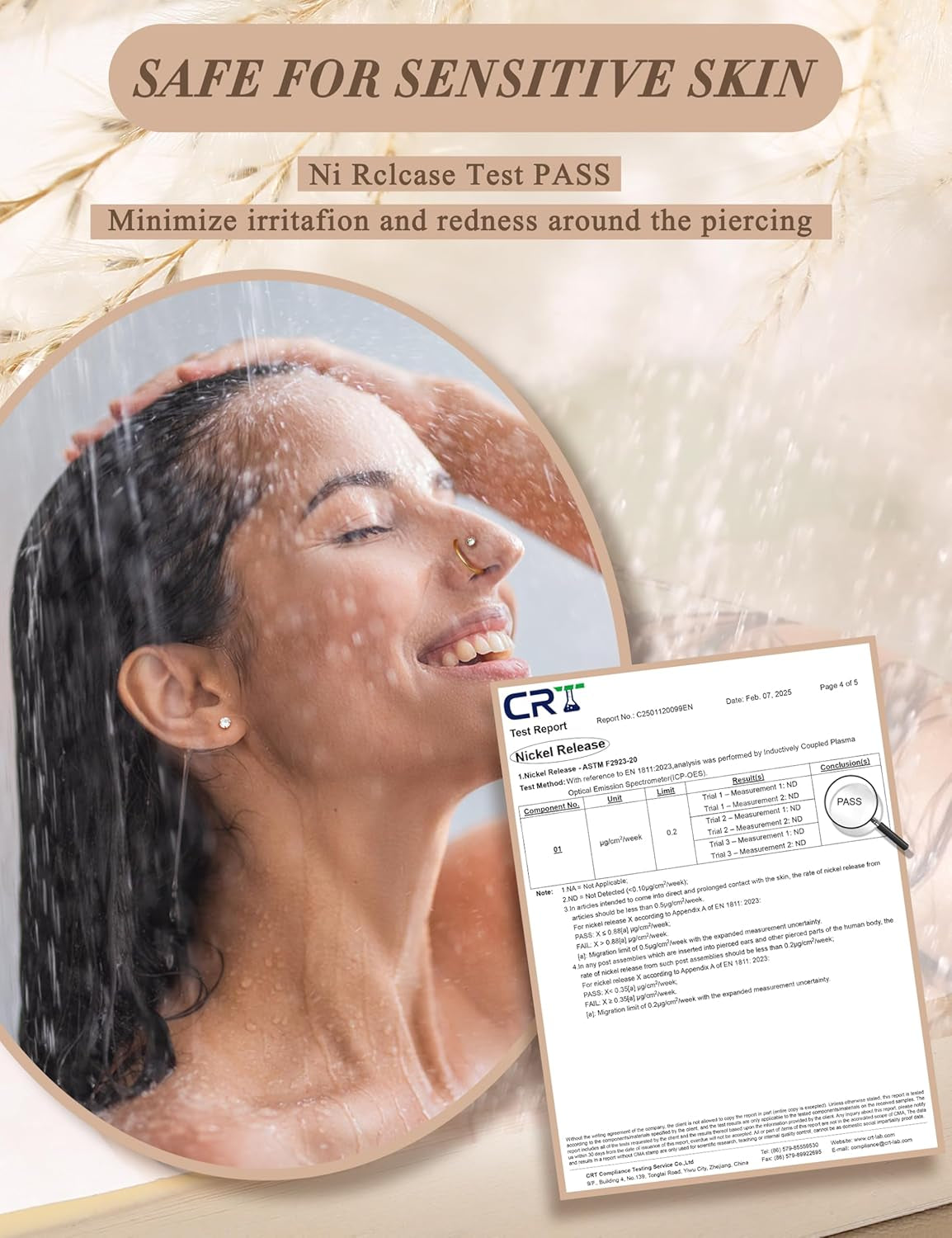 Jerywe Nose Rings for Women - 14K Gold Filled Hypoallergenic Surgical Steel Nose Ring Hoops CZ Lip Ring Screw L Shaped Studs Threadless Flat Back Stud Nose Piercings Jewelry for Women Men