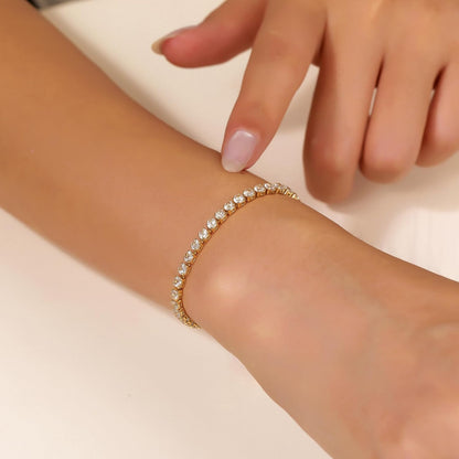 Gold Plated Bangle Bracelets for Women Stackable 18K Gold Plated Stainless Steel Love Bracelet Set Nail Cuff Bangle Set for Love Jewelry Adjustable Tennis Bracelet Non Tarnish Gift Jewelry