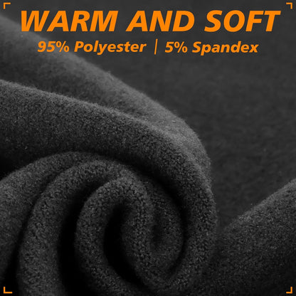 GXCROR Neck Warmer Winter Face Mask Fleece Neck Gaiter Ski Face Cover Cold Weather Scarf for Men & Women