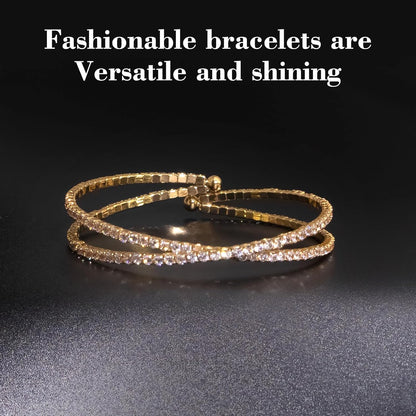 Floral pattern gold plated bangle bracelet for women