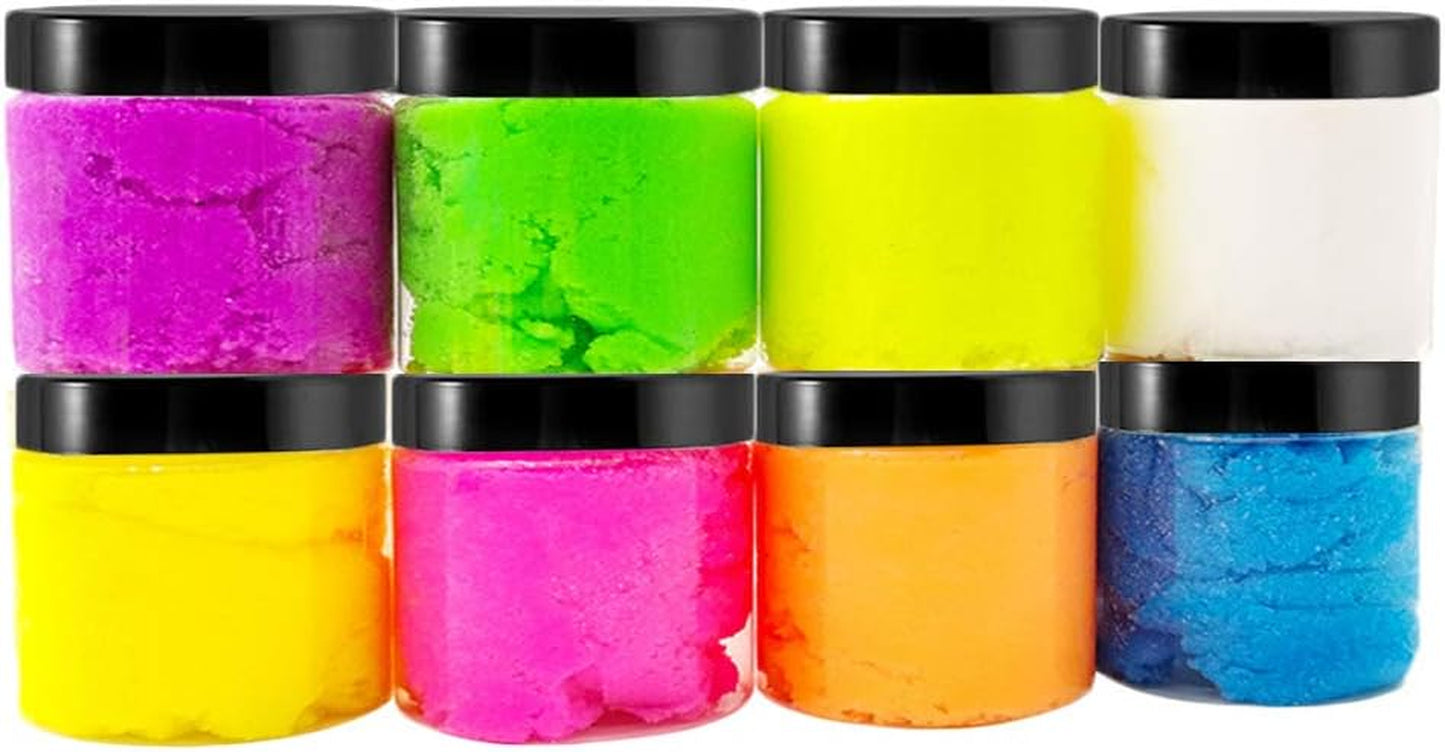 20 Pack 2 Oz Clear Plastic round Slime Containers,Empty Plastic Storage Jars with Black Lids,Refillable Storage Container for Slime,Cosmetic,Cream,Paint,Jewelry