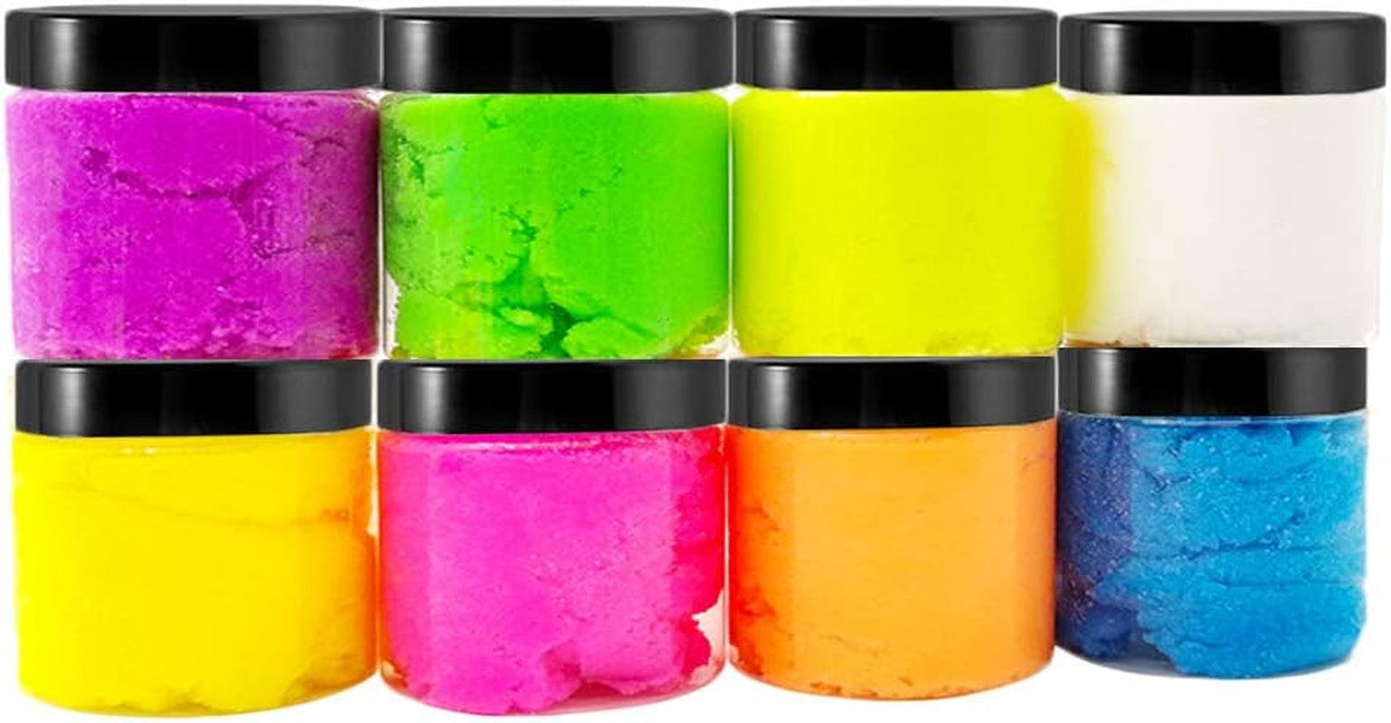 20 Pack 2 Oz Clear Plastic round Slime Containers,Empty Plastic Storage Jars with Black Lids,Refillable Storage Container for Slime,Cosmetic,Cream,Paint,Jewelry