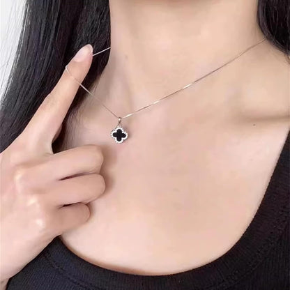 Four Leaf Clover Necklace for Women,14K Gold Plated Dainty Lucky Clover Pendent Necklace Trendy Cute Simple Women'S Jewelry Gift