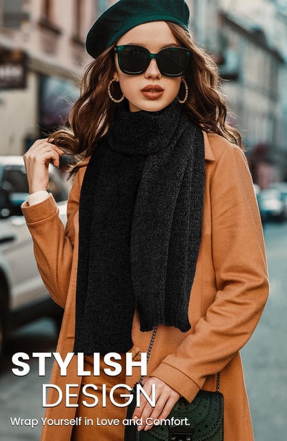 Pleneal Scarf for Women,Soft Chenille Winter Scarves, Womens Warm Thick Scarf for Cold Weather