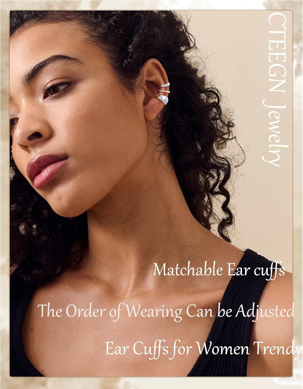 14K Gold/Silver Plated Ear Cuffs Set Dainty Clip Piercing Stack Small Cartilage Hoop Huggie Trendy Tarnish Hypoallergenic Jewelry Gift