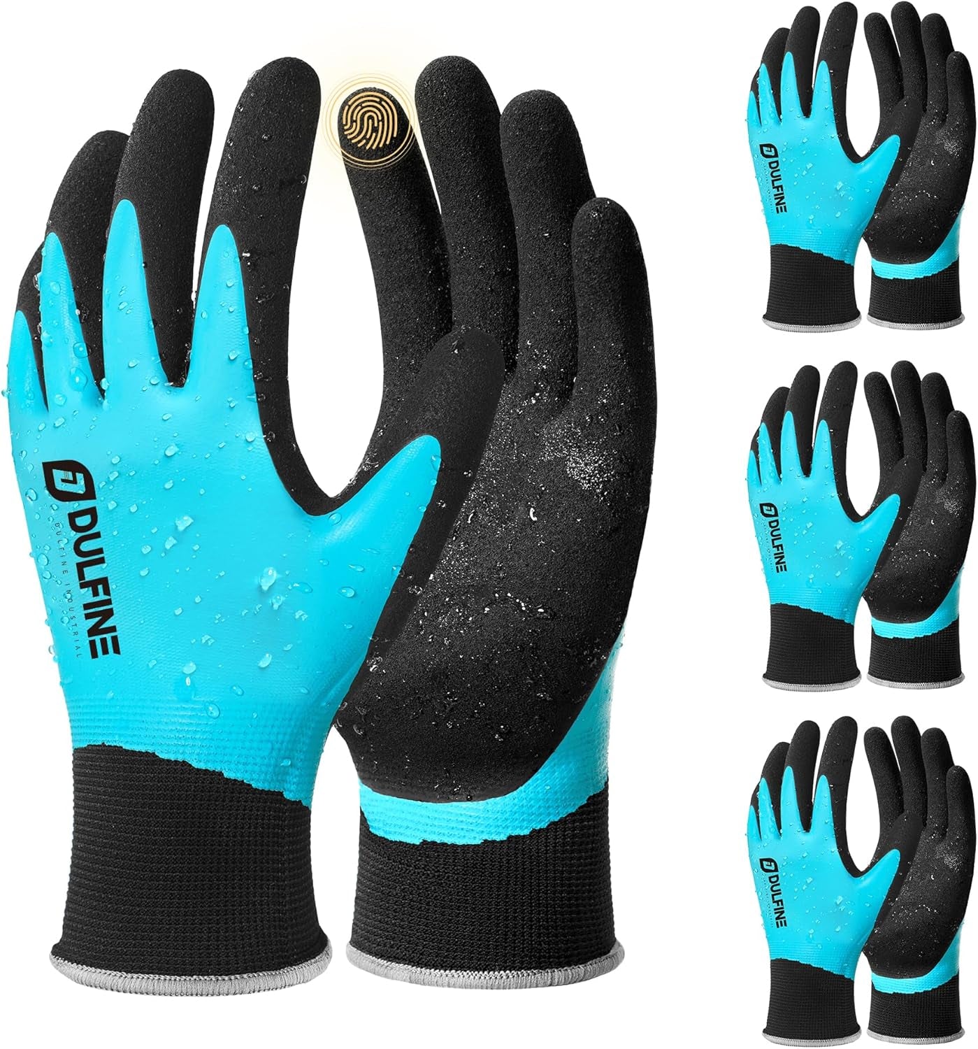 DULFINE thermal gloves wrist strap and fit demonstration