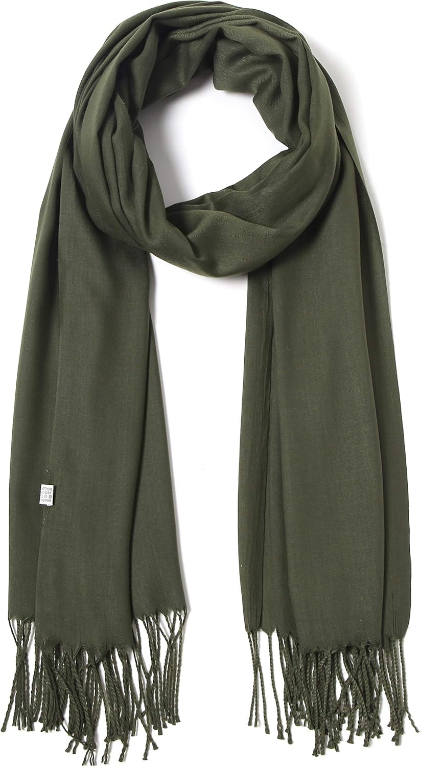 Cindy & Wendy Pashmina Shawls and Wraps Large Scarfs for Women Wedding Party Bridal Long Fashion Solid Shawl Wrap Fringes