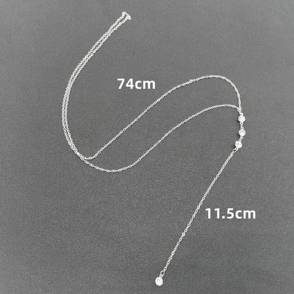 Rhinestone Back Chain Necklace Bridal Wedding Backdrop Body Jewelry for Women Summer Body Chain Necklace Shoulder Back Chain