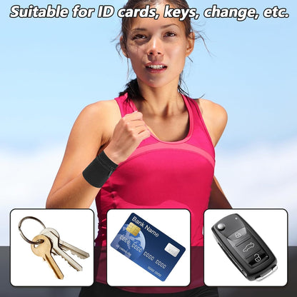 Women's and men's wrist wallets with phone and key storage