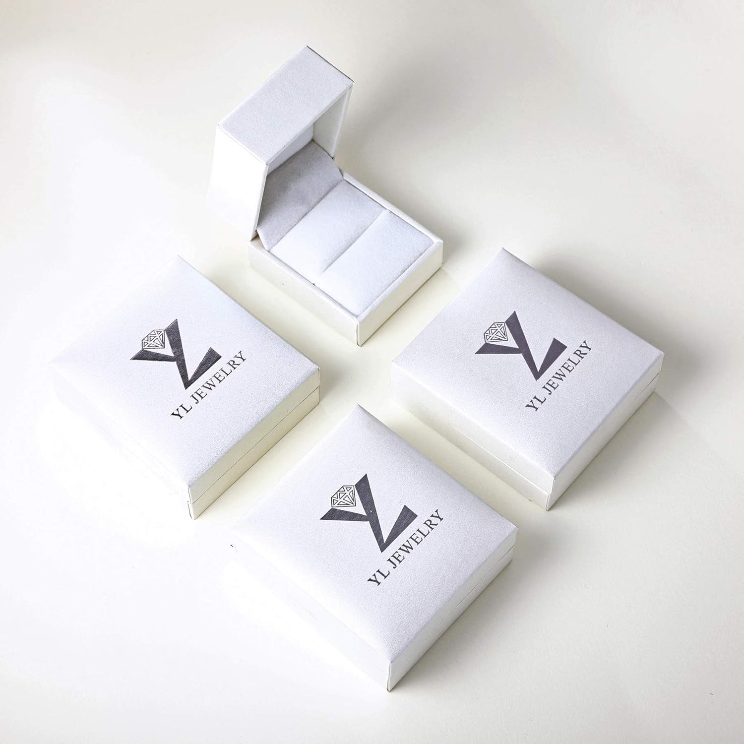 YL Love Knot Heart Promise Ring 925 Sterling Silver Infinity Rings Birthstone Anniversary Band for Women