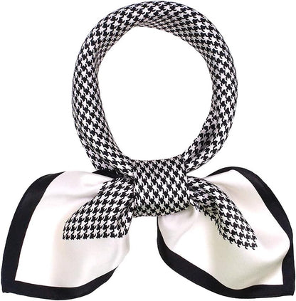 ANDANTINO 100% Mulberry Silk Square Scarf for Hair-25.6" X25.6'' Women Men Natural Silk Neckerchief Digital Printed Headscarf