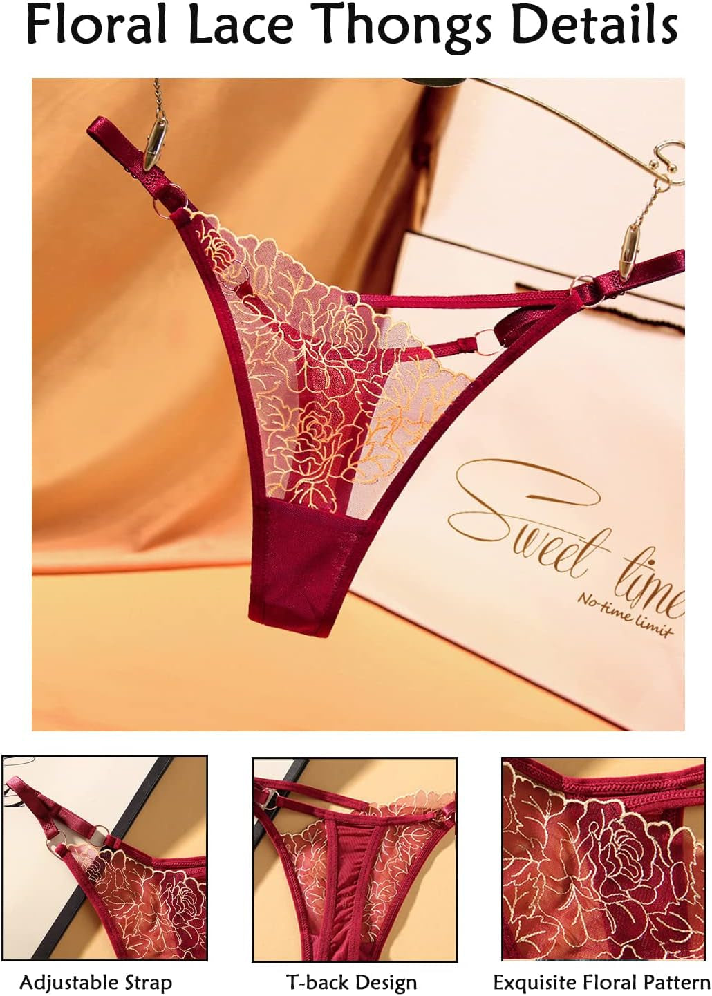 Comfortable seamless g-string thong back view