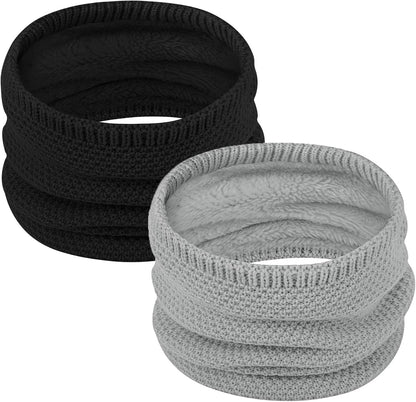 Loritta Neck Warmer Winter Warm Infinity Scarf Double-Layer Thick Fleece Windproof Scarves for Women Men