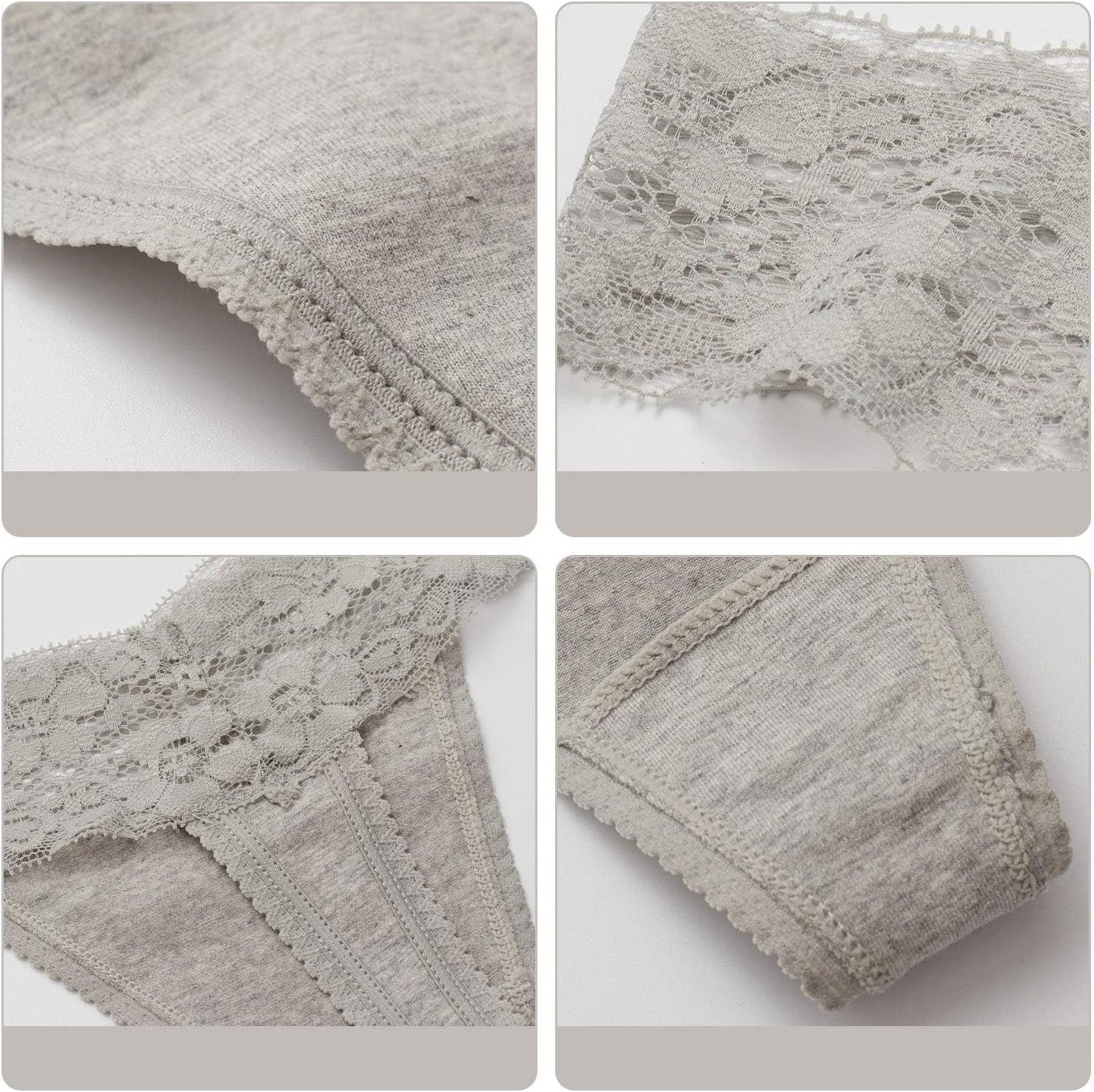 Women's t-back thongs cute angel design detail