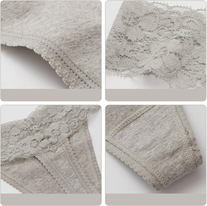 Women's t-back thongs cute angel design detail
