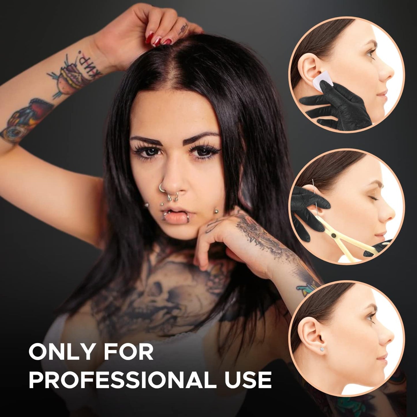 Bodyj4You 156PC Body Piercing Kit - 14G 16G 18G 20G - Belly Ring Nose Septum Tragus Ear Cartilage Industrial - Horseshoe Ring Hoop Barbell Stud Spike - Random Mix Jewelry