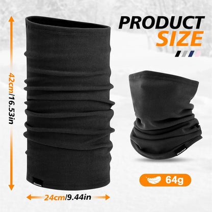 GXCROR Neck Warmer Winter Face Mask Fleece Neck Gaiter Ski Face Cover Cold Weather Scarf for Men & Women