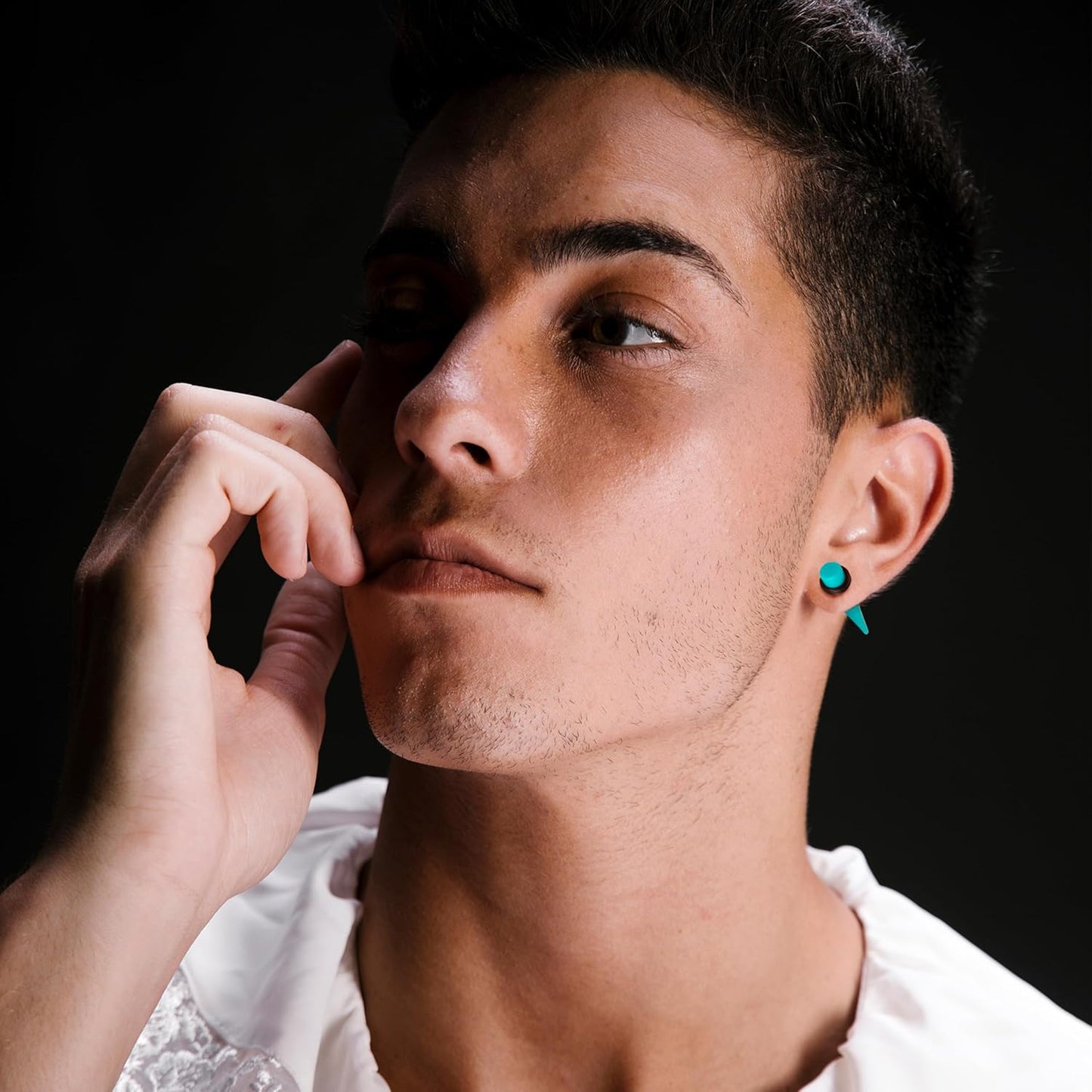 Acrylic, Silicone Ear Stretching Kit: Lightweight Tapers, Heart Tunnels & Plugs for Starter Expanders | Body Piercing Jewelry Earring Gauges Gauging Set for Men, Women (Size: 14G-0000G)