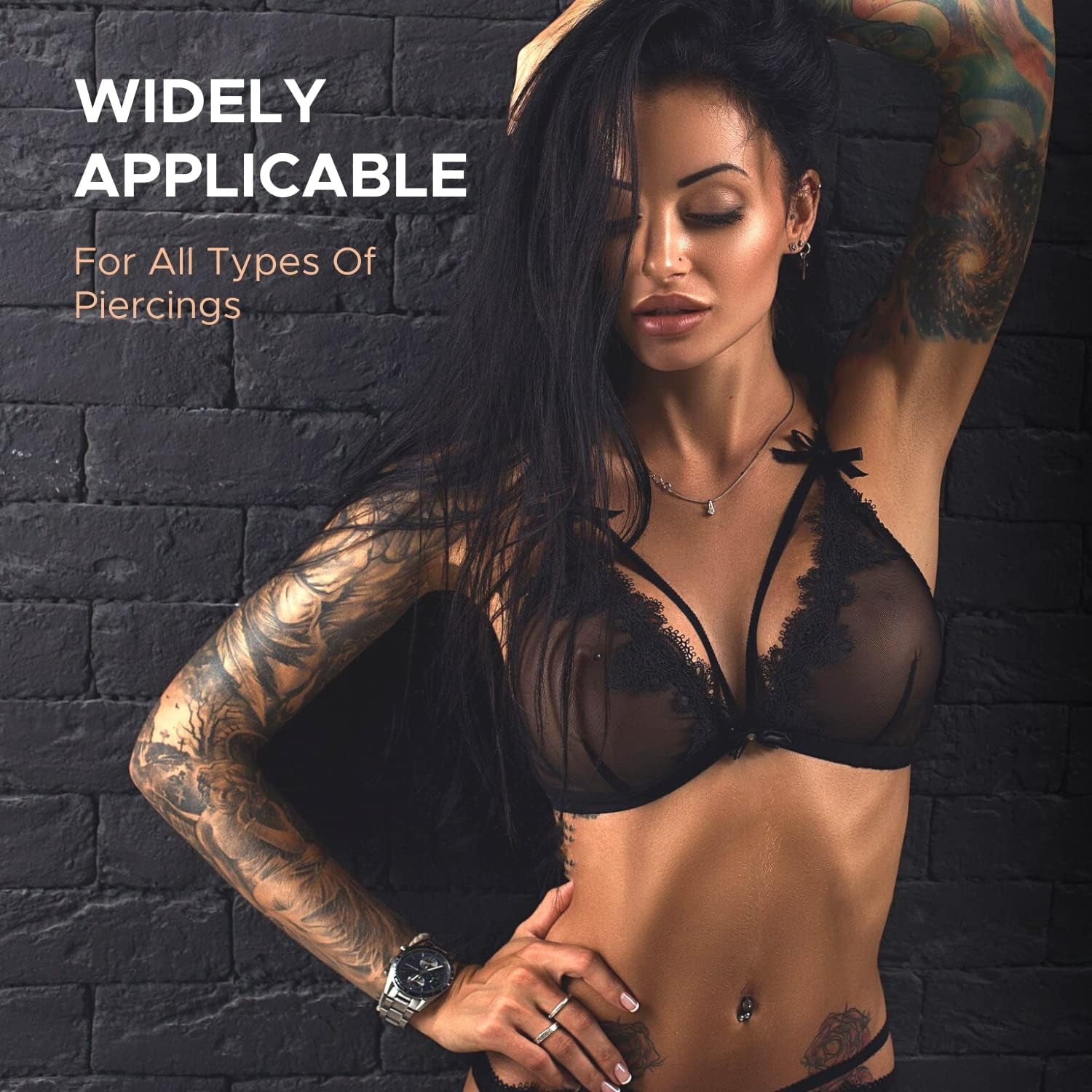 Bodyj4You 156PC Body Piercing Kit - 14G 16G 18G 20G - Belly Ring Nose Septum Tragus Ear Cartilage Industrial - Horseshoe Ring Hoop Barbell Stud Spike - Random Mix Jewelry