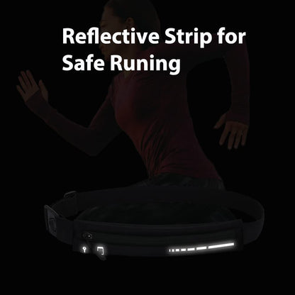 Premium material slim running belt close-up