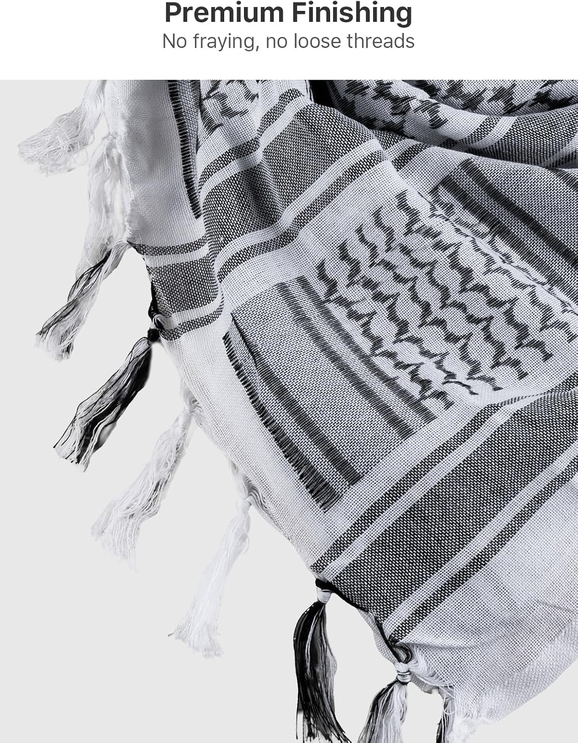 FREE SOLDIER Scarf Military Shemagh Tactical Desert Keffiyeh Head Neck Scarf Arab Wrap with Tassel for Men Women