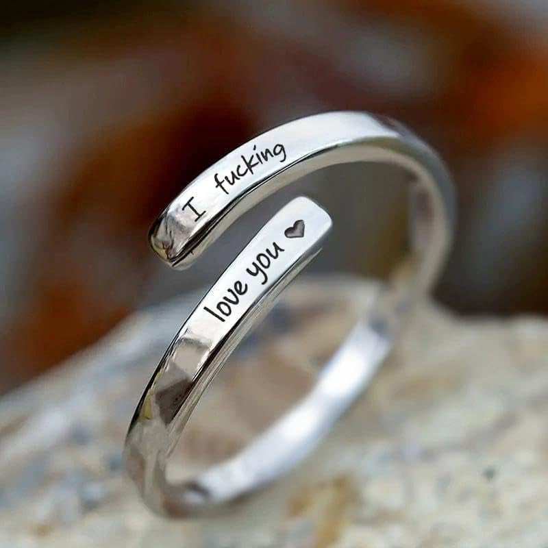 Adjustable pinky promise ring with gift box and message card