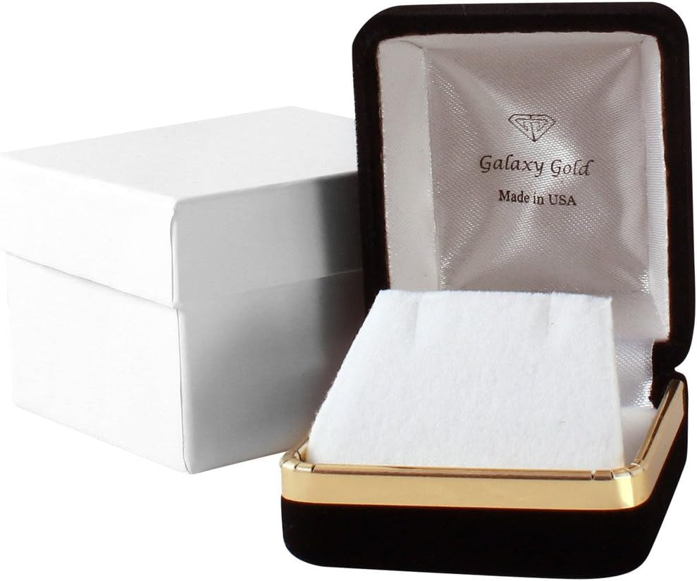 Galaxy Gold GG 14K Yellow Gold 18" Necklace with 4.83 Carat Natural Cushion-Shaped Sapphire