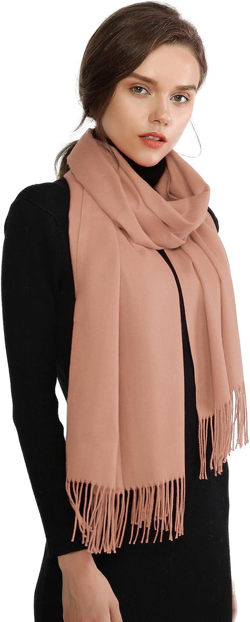 RIIQIICHY Women'S Scarf Pashmina Shawls and Wraps for Evening Dress Bridesmaid Wedding Bridal Winter Warm Long Large Scarves