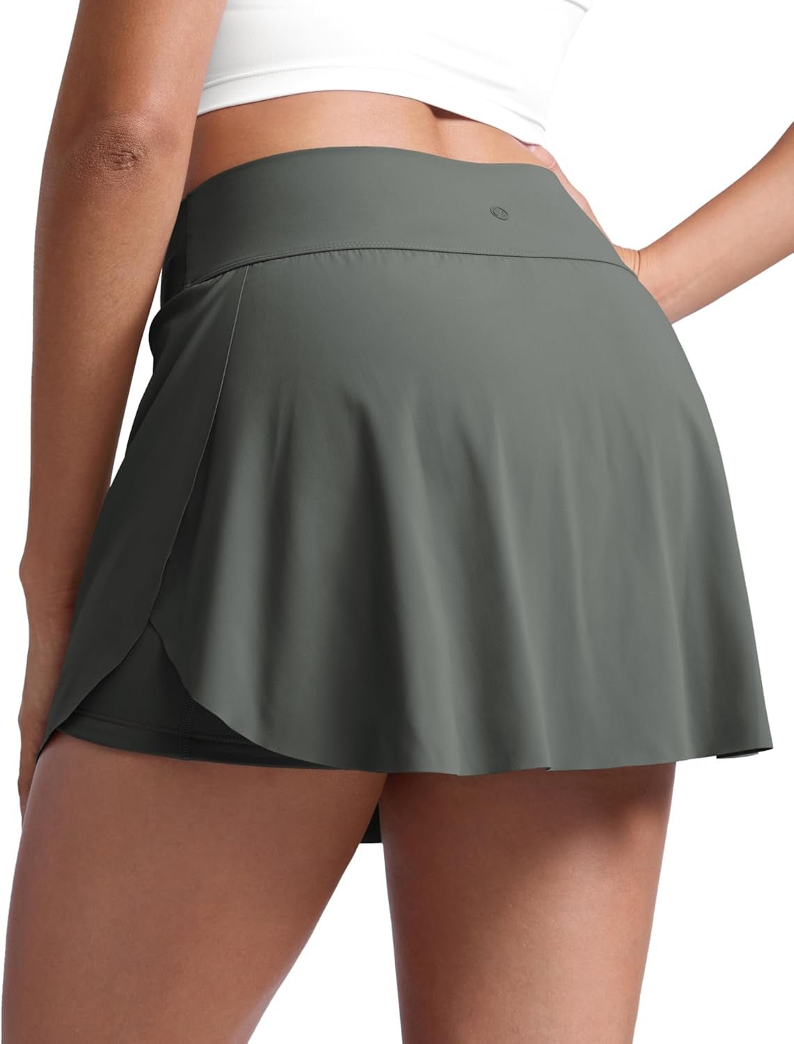 A Line High Rise Pocket Side Slit Skirt 14.5''