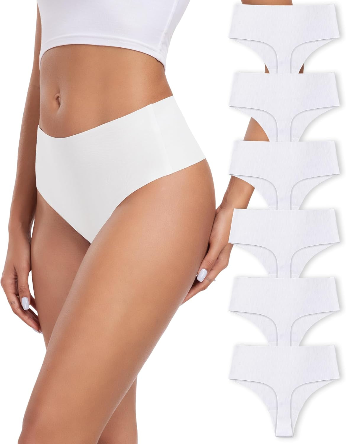 Premium cotton thongs for women versatile neutral color palette display