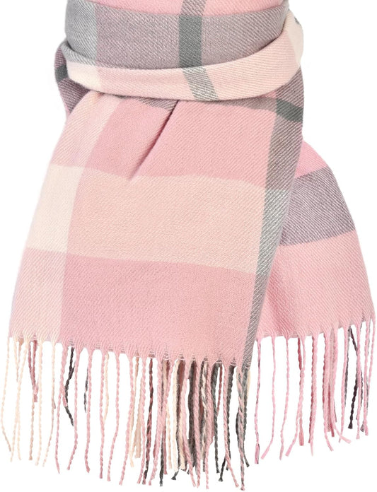 Pleneal Scarf for Women, Womens Winter/Fall Scarf,Long Plaid Shawls and Wraps, Cashmere Feel Blanket Pashmina Scarves