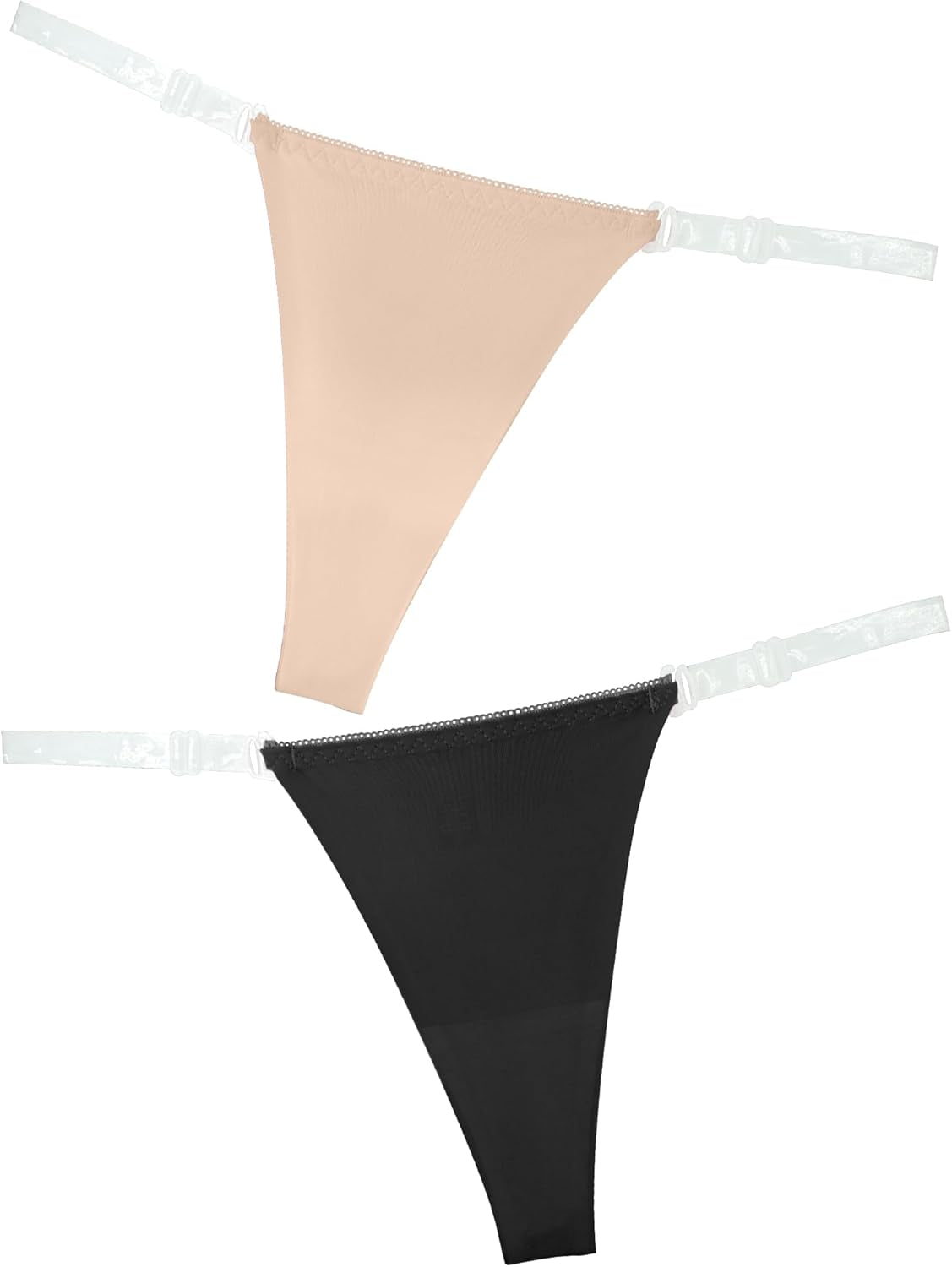 Comfortable seamless g-string thong adjustable fit display