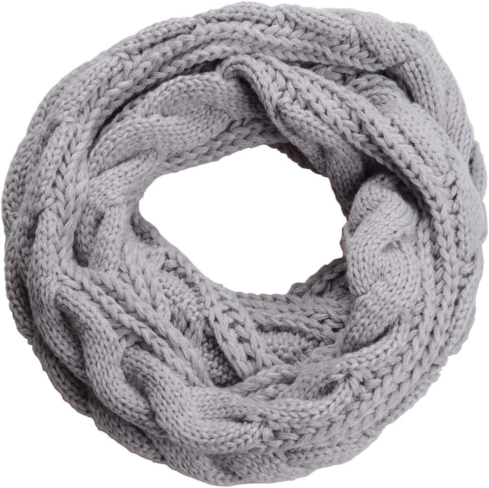 NEOSAN Womens Thick Ribbed Knit Winter Infinity Circle Loop Scarf