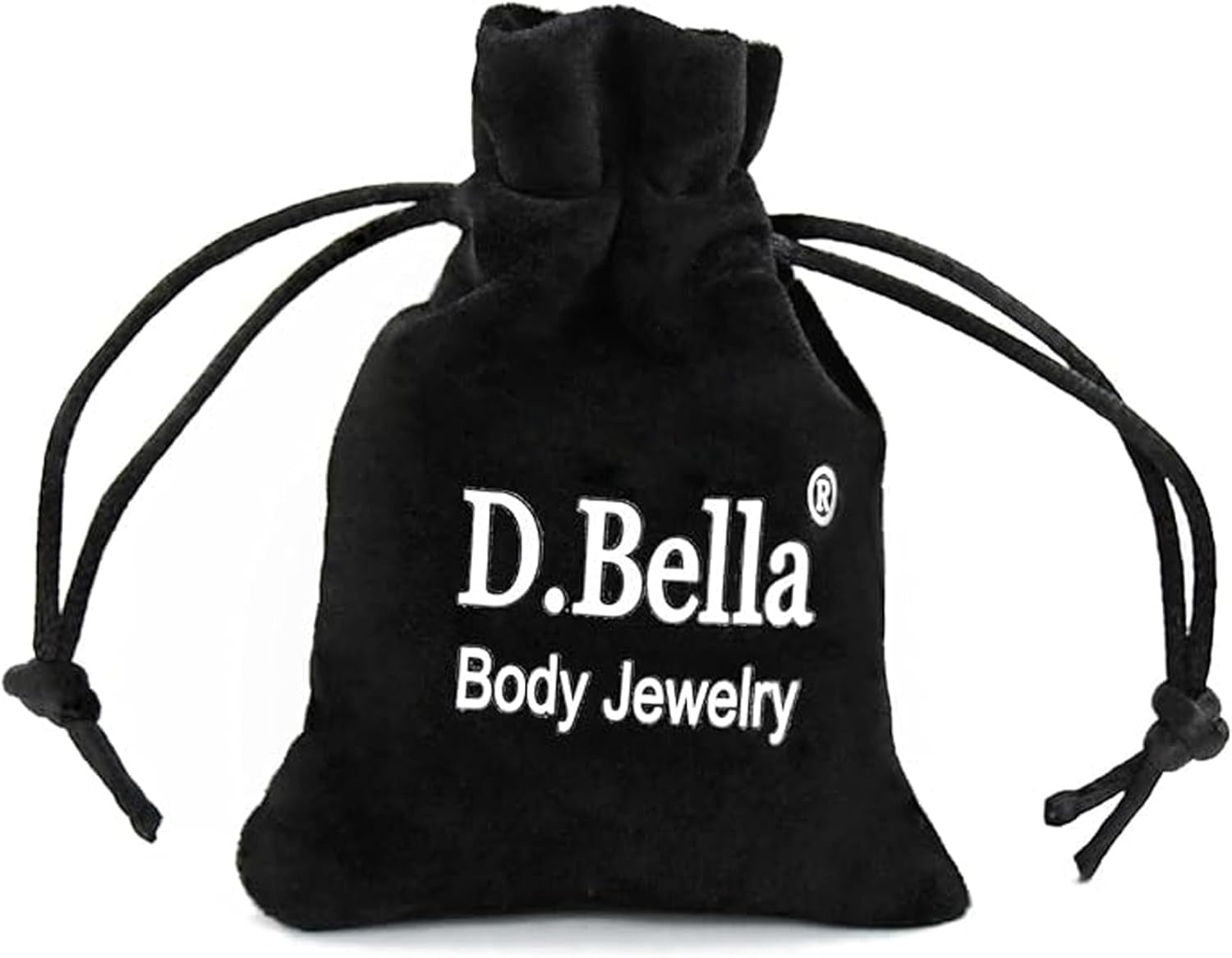 D.Bella 18G Clear Nose Ring Retainer Bioflex L Shape Nose Rings Studs Piercing Jewelry Flat Top