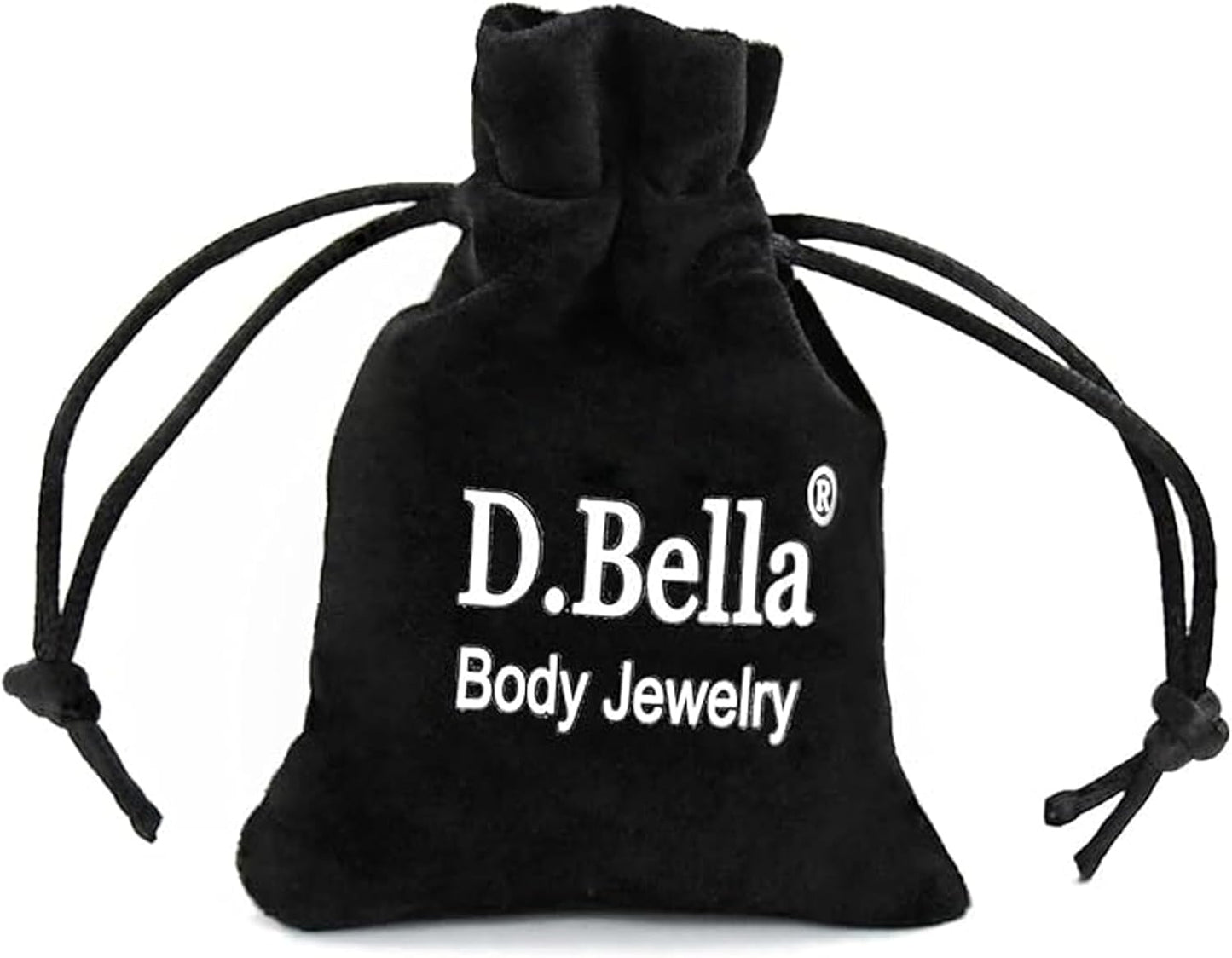 D.Bella 20G Fake Piercing Jewelry Hoop for Faux Lip Septum Nose Ring Set,8Mm