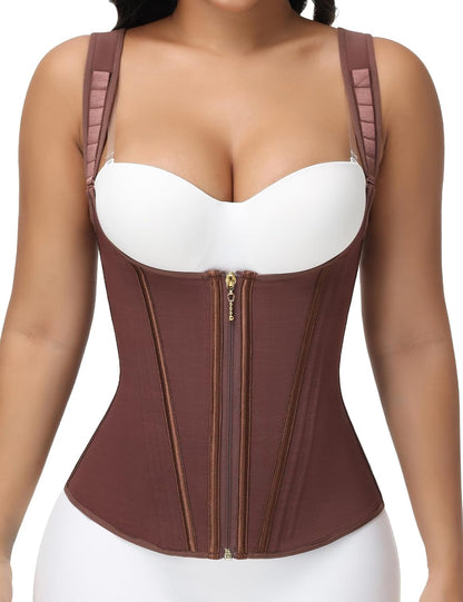 SHAPSHE Waist Trainer for Women, Tummy Control Sports Girdle, Workout Body Shaper with Adjustable Shoulder Strap