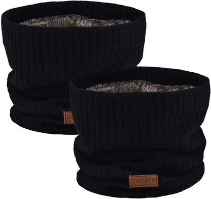 Novforth Winter Neck Warmer Men Ski, Neck Gaiter Face Scarf Women, Fleece Scarf for Men Gaiter Mask, Thick Windproof Scarves