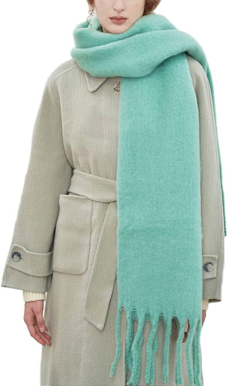 Large Chunky Scarf Oversized Fluffy Scarves Blanket Big Wool Thick Winter Warm