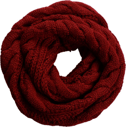 NEOSAN Womens Thick Ribbed Knit Winter Infinity Circle Loop Scarf