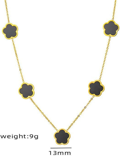 18K Gold Plated Four Leaf Clover Necklace for Women Four Leaf Clover Necklace Flower Lucky Pendant Dainty Jewelry