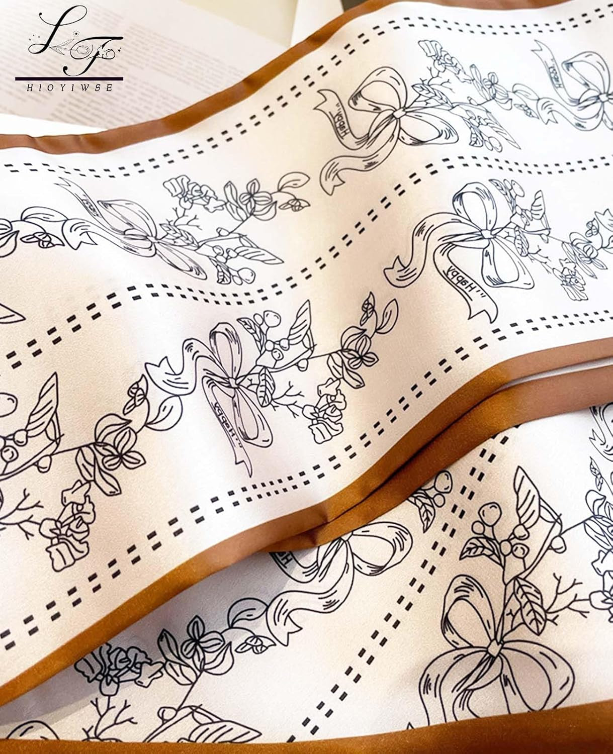 Head Scarf Hair Neck Scarves for Women Purse Bag Scarfs for Handbags Silky Long Thin Satin Headscarf Fashion