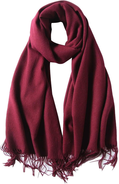 Pashmina Shawl Wrap Soft Cashmere Feel Blanket Scarf for Women, Wedding & Evening Wrap, Winter Warm Fashion Scarves