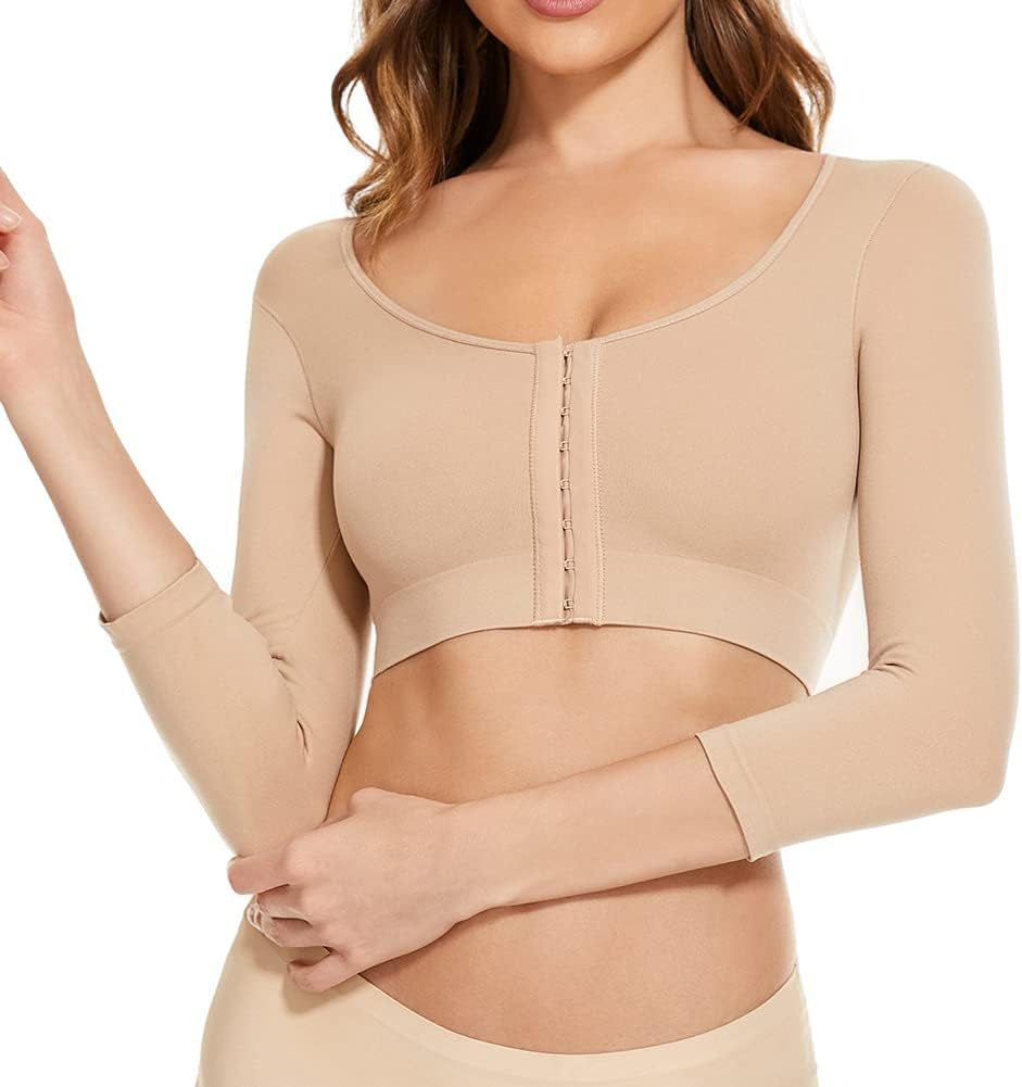 Upper arm shaper with widen stretchy band hem detail