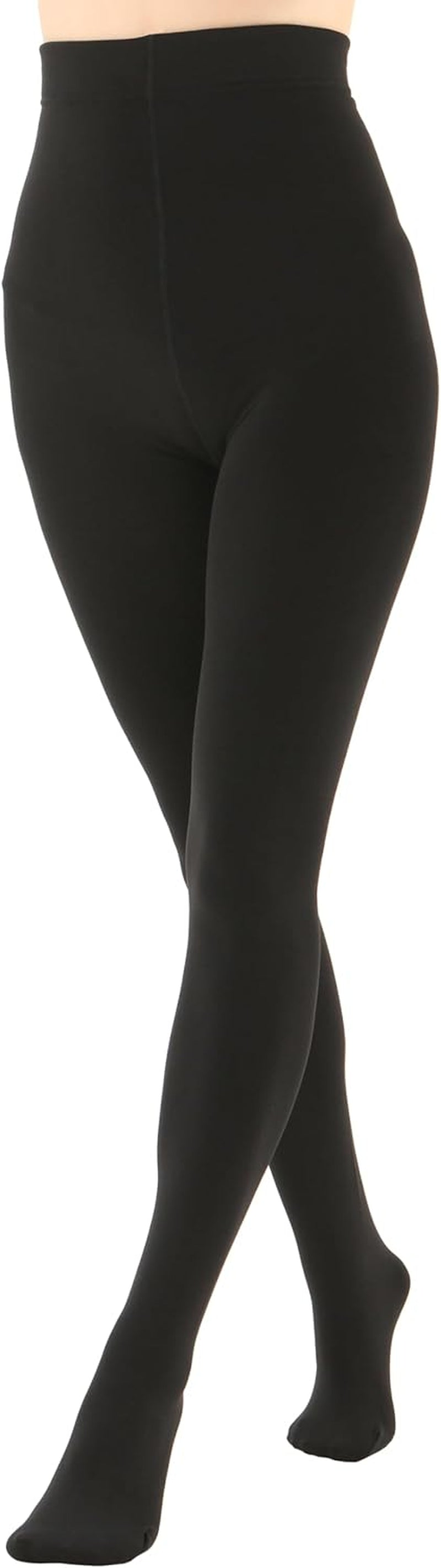 Women wearing EVERSWE opaque thermal tights styled