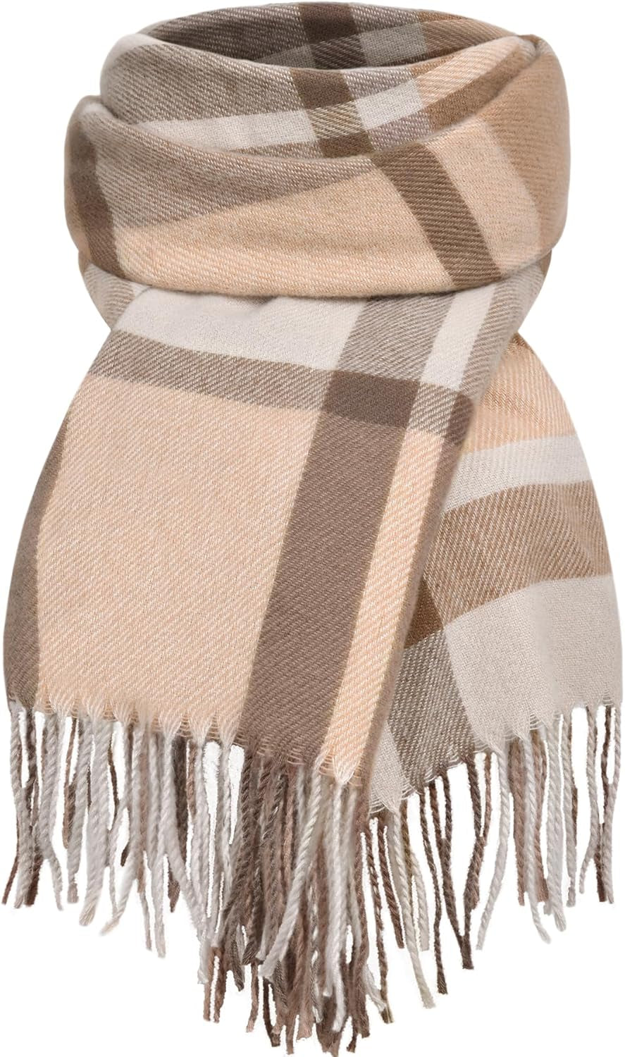 Pleneal Scarf for Women, Womens Winter/Fall Scarf,Long Plaid Shawls and Wraps, Cashmere Feel Blanket Pashmina Scarves