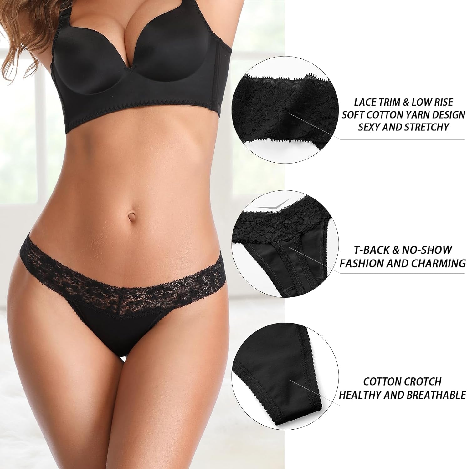 Seamless women's underwear t-back style