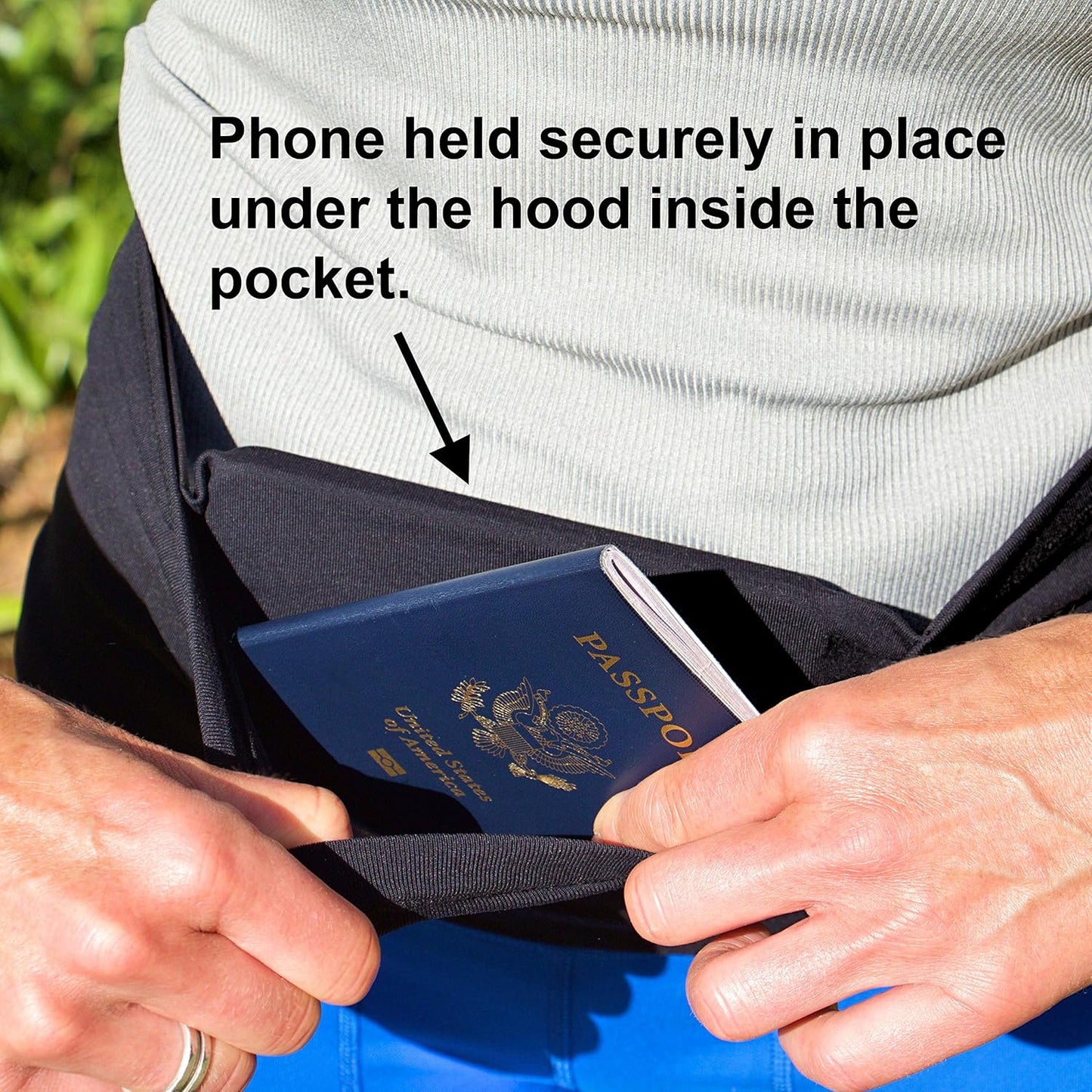 Internal hood security feature protecting valuables