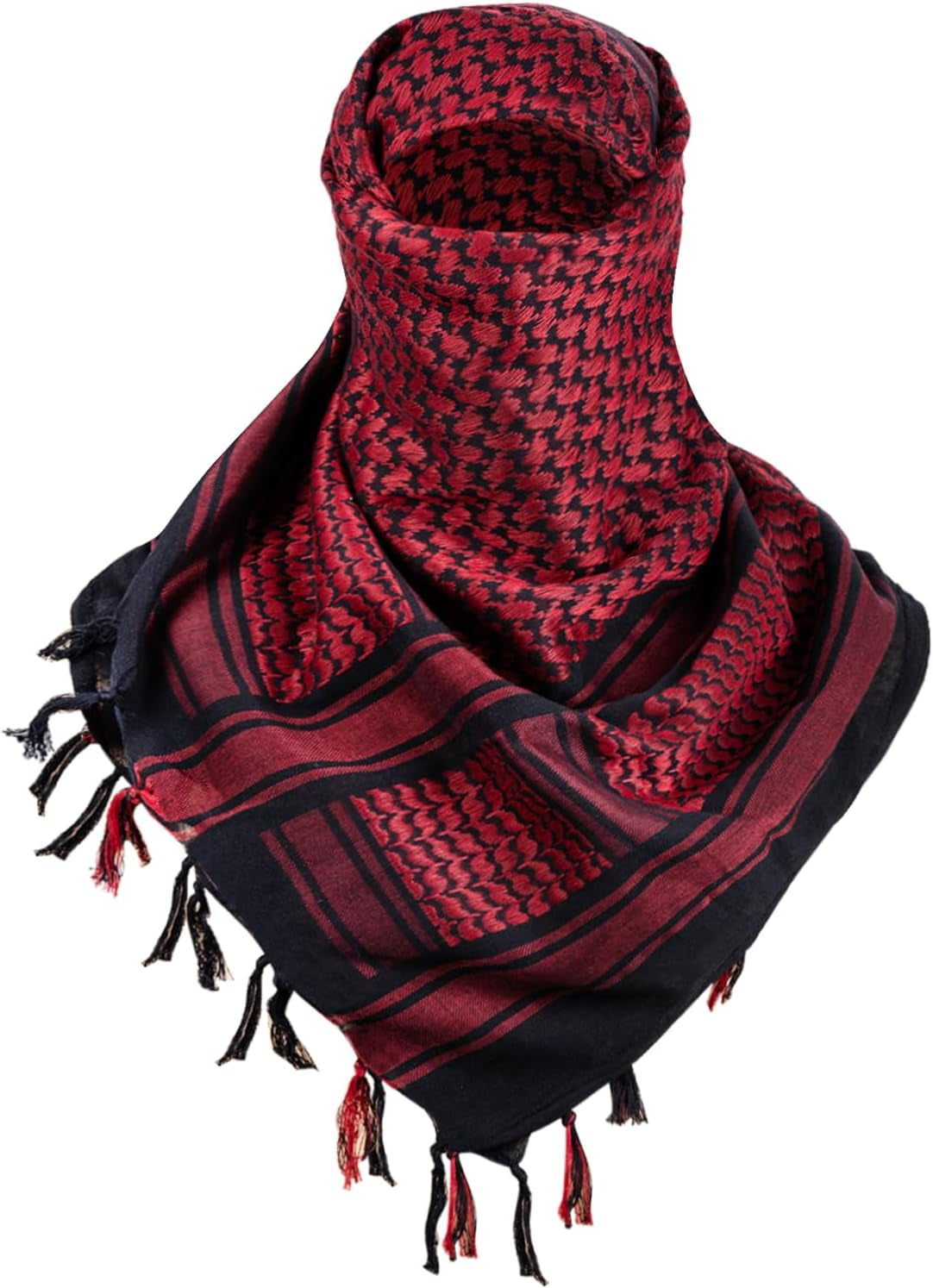 FREE SOLDIER Scarf Military Shemagh Tactical Desert Keffiyeh Head Neck Scarf Arab Wrap with Tassel for Men Women