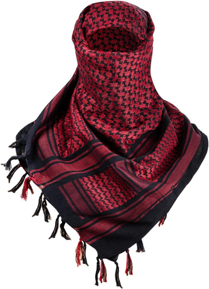 FREE SOLDIER Scarf Military Shemagh Tactical Desert Keffiyeh Head Neck Scarf Arab Wrap with Tassel for Men Women