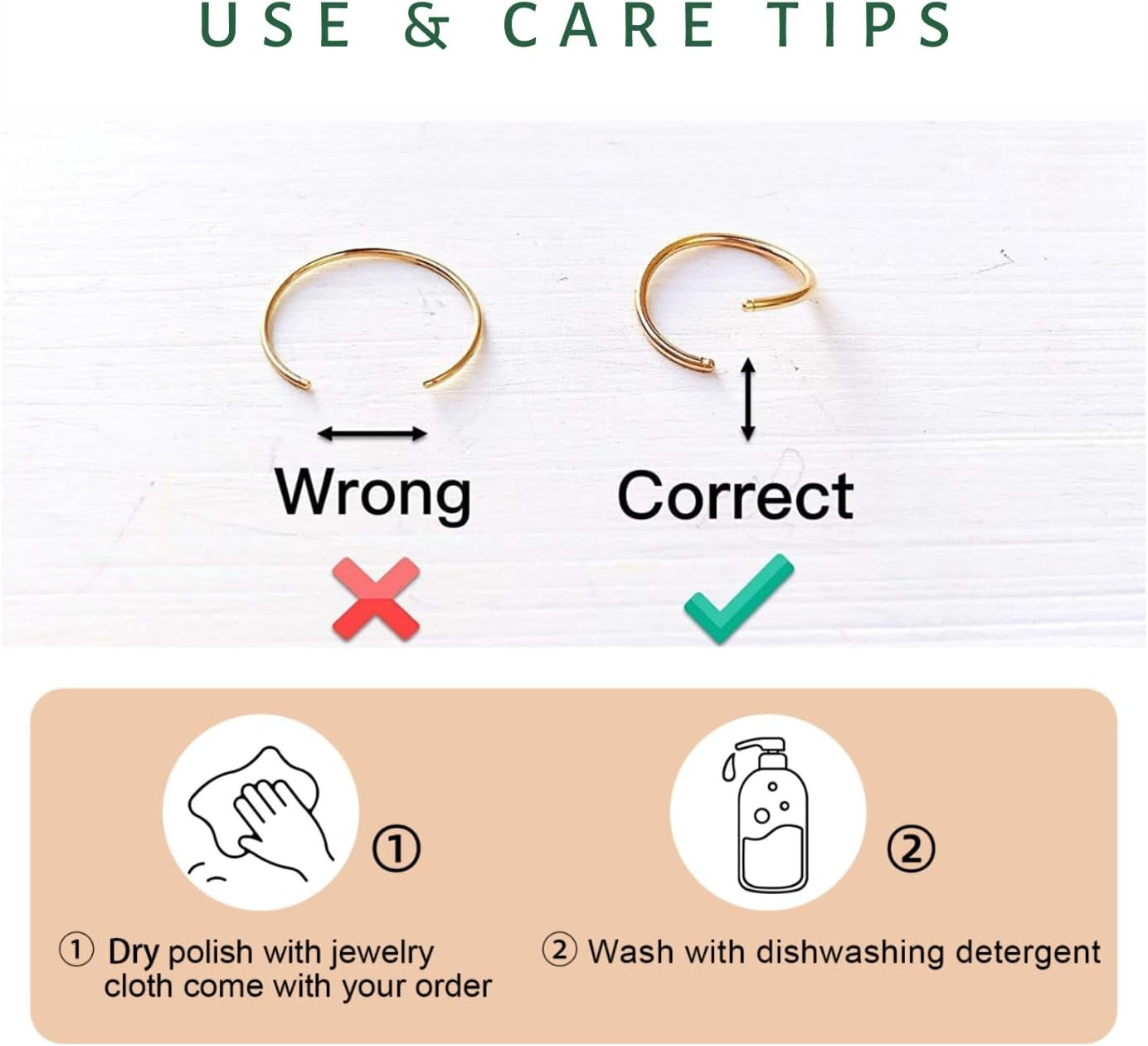 LUCKYJEWUS Small Thin Gold or Sterling Silver Nose Ring Hoop for Women, Tiny Nose Piercing Jewelry